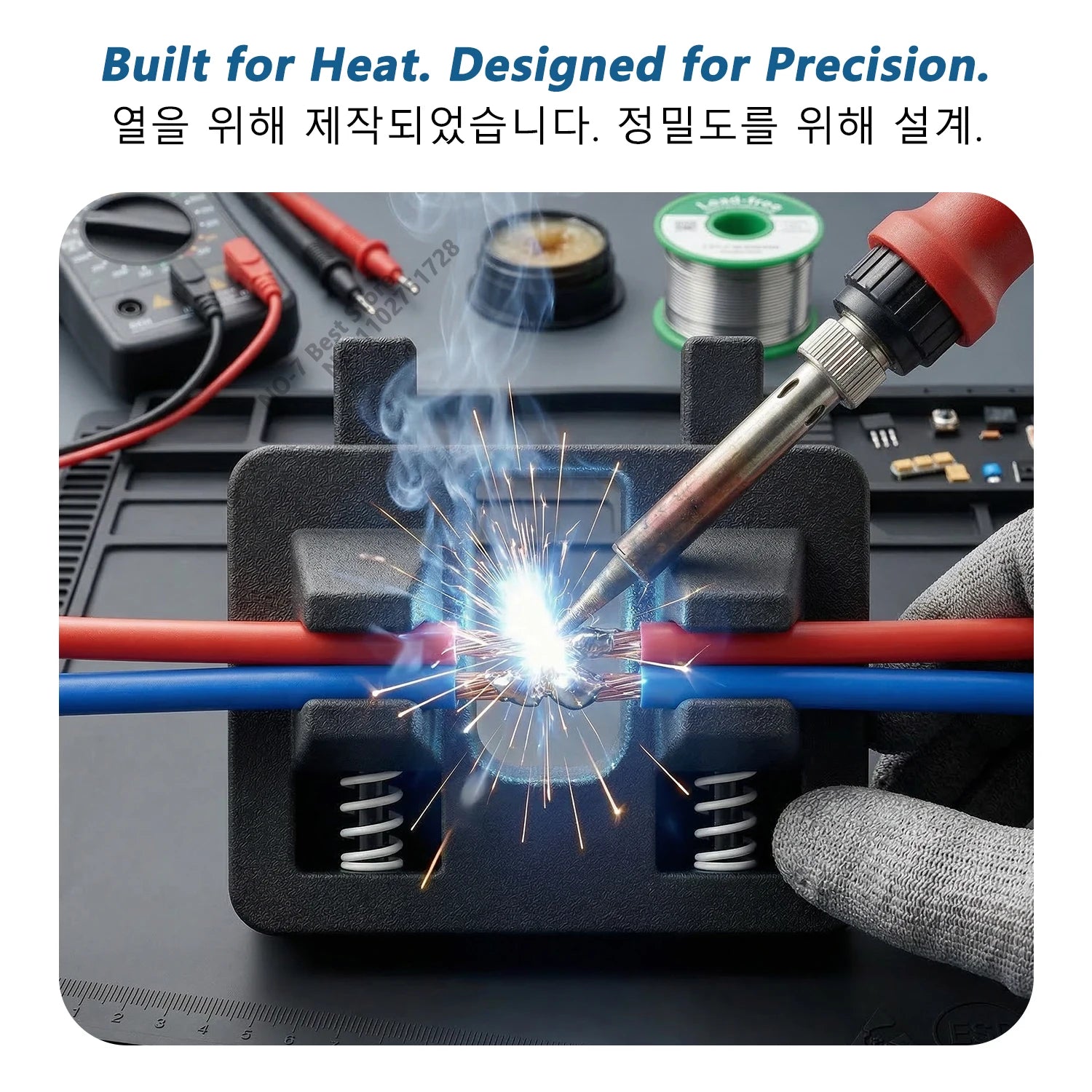 Adjustable Welding Wire Fixture — Heat Resistant Silicone Soldering Clamp