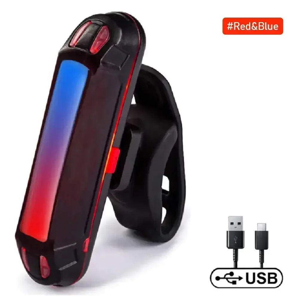 Ultra Bright USB Rechargeable Bike Tail Light — Waterproof LED Safety Lamp