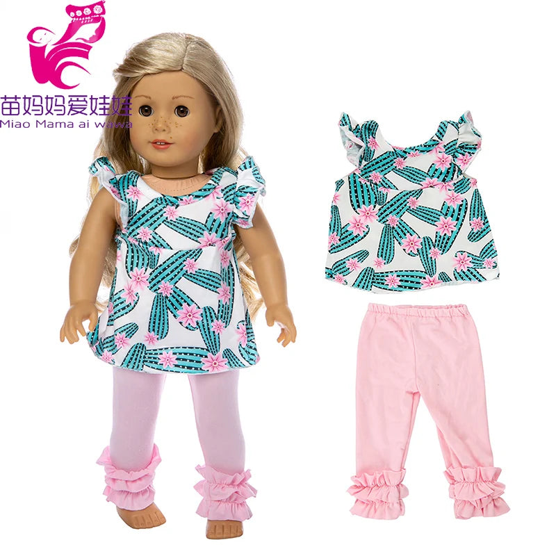 Miao Mama ai wawa Leopard Print Doll Outfit — Stylish Clothing & Hat Set