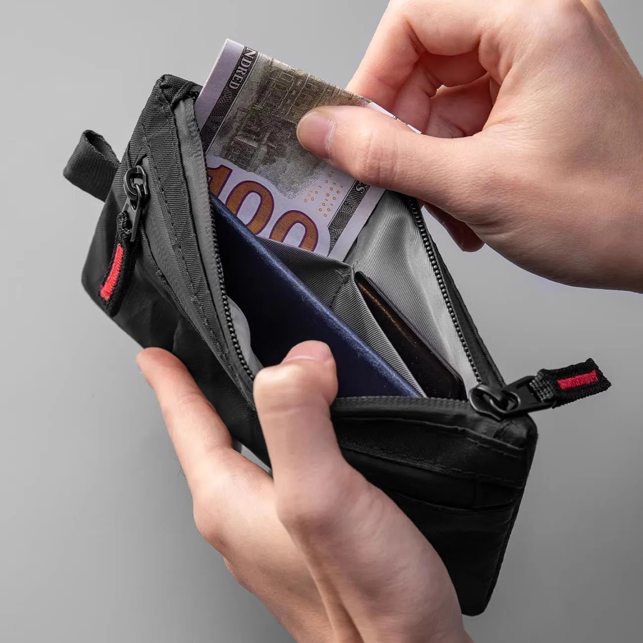 Waterproof RFID Blocking Travel Wallet — Anti-Theft Clutch with Wristband