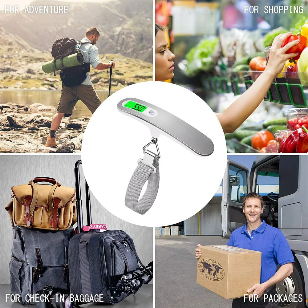 Digital Luggage Scale — Portable Hanging Weight Balance for Travel