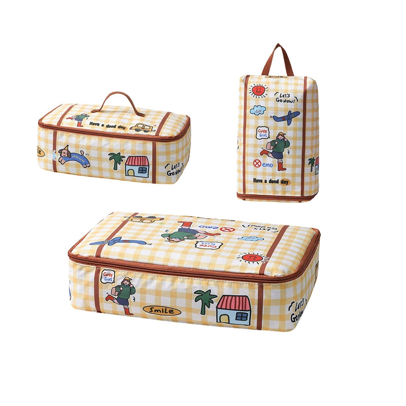 Portable Travel Storage Bag Set — Waterproof Clothing Organizer
