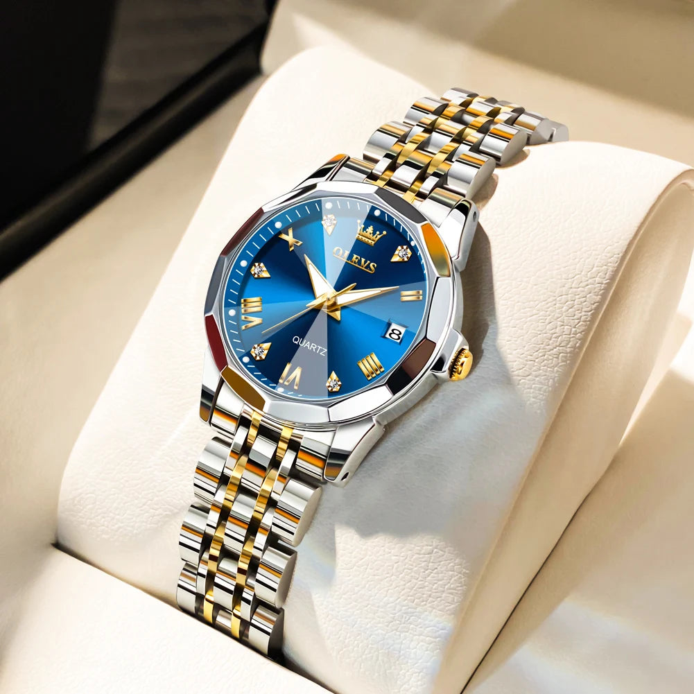 OLEVS 9931 Elegant Women's Watch — Luxury Stainless Steel Quartz Timepiece