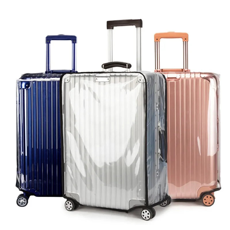 Transparent Luggage Protector — Waterproof PVC Suitcase Cover for Travel