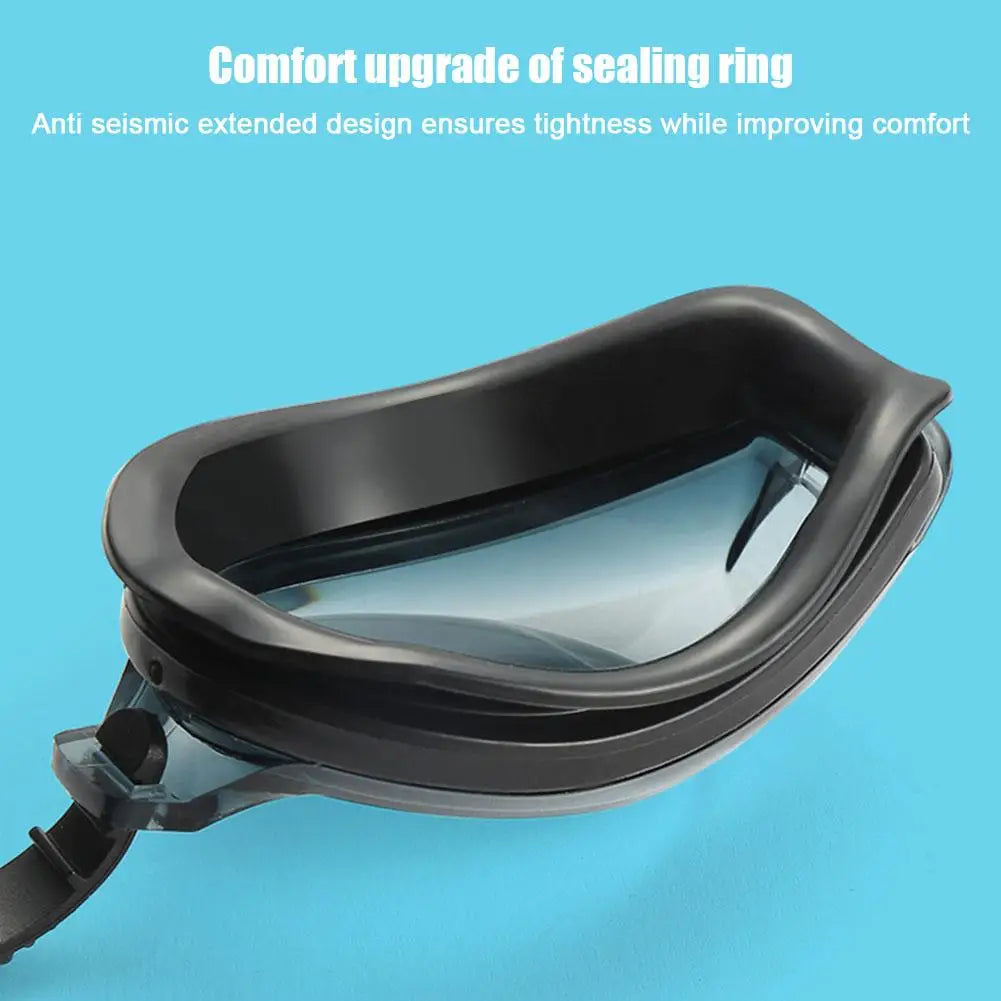 HD Vision Swimming Goggles — Anti-Fog Silicone Eye Cups & Adjustable Strap
