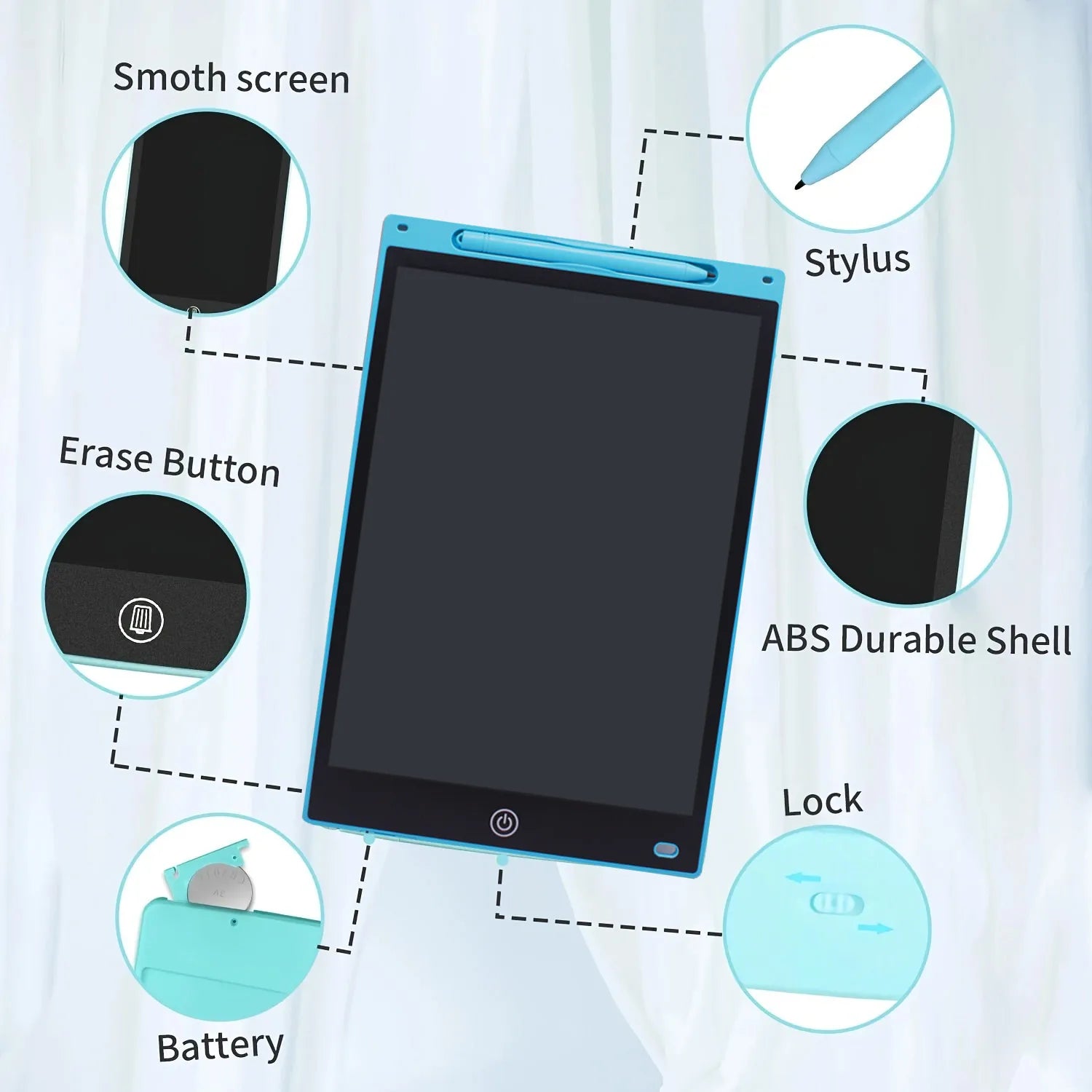 10 Inch LCD Drawing Tablet — Portable Electronic Graphic Board for Art & Notes