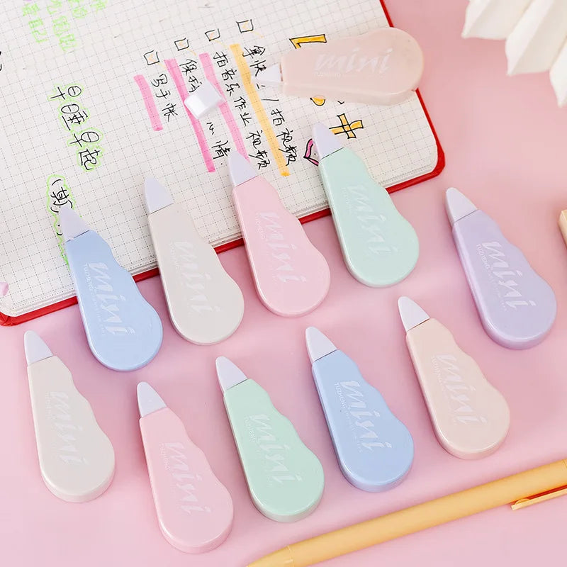 Lytwtw's Macaron Correction Tape Set — Cute Pastel Stationery for School and Office