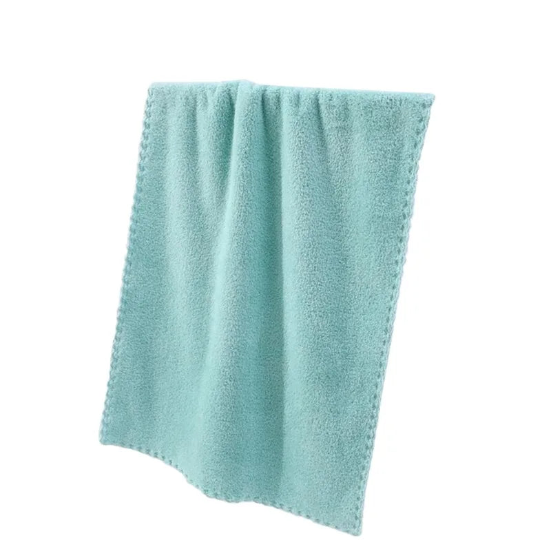 Beeinch Microfiber Coral Velvet Face Towel — Ultra Absorbent Soft Drying Cloth