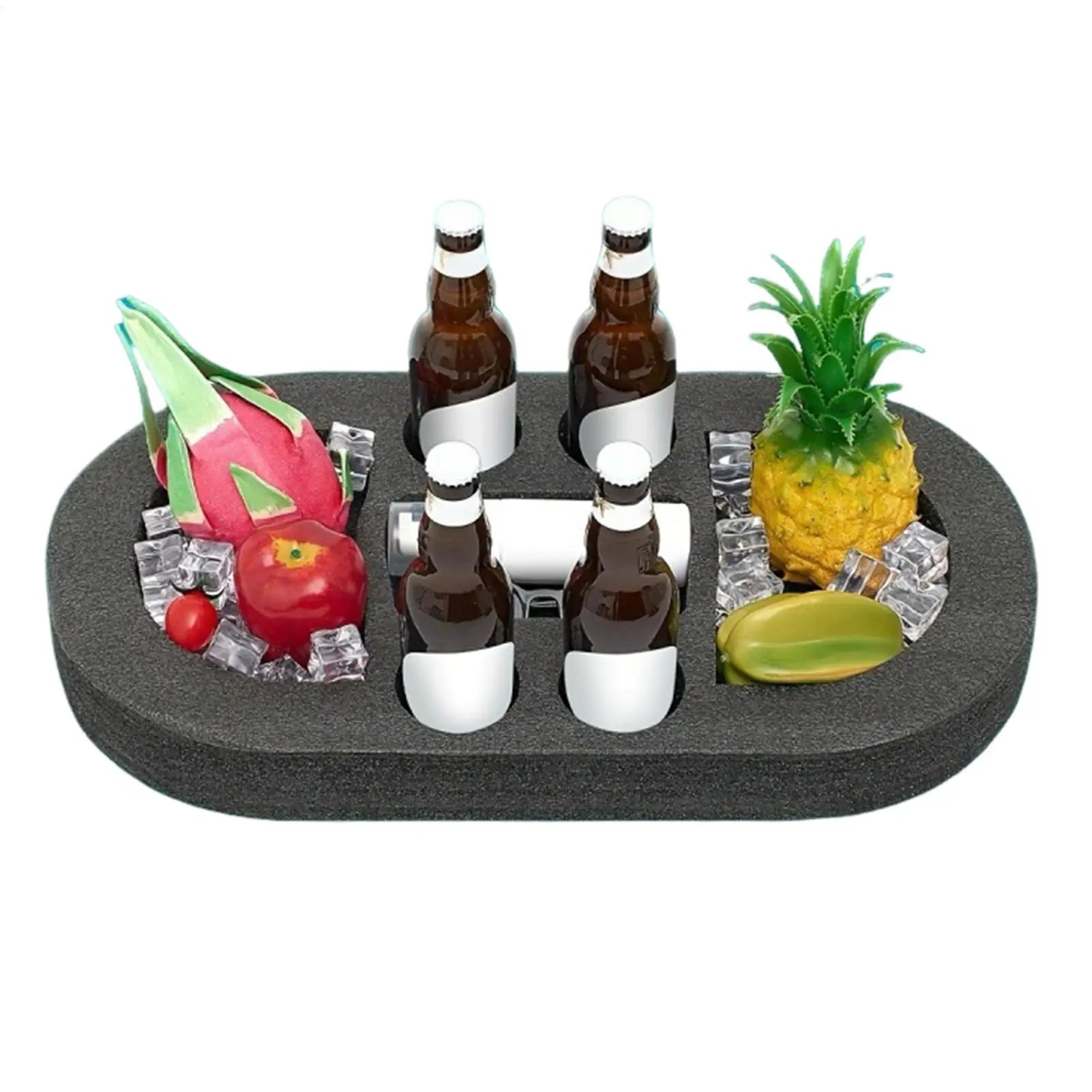 Floating Pool Drink Holder — Portable Snack and Beverage Tray