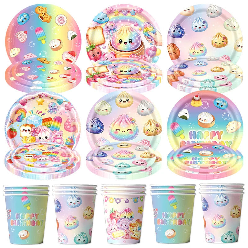 Dumpling Theme Party Decoration Set — Birthday Party Supplies & Favors