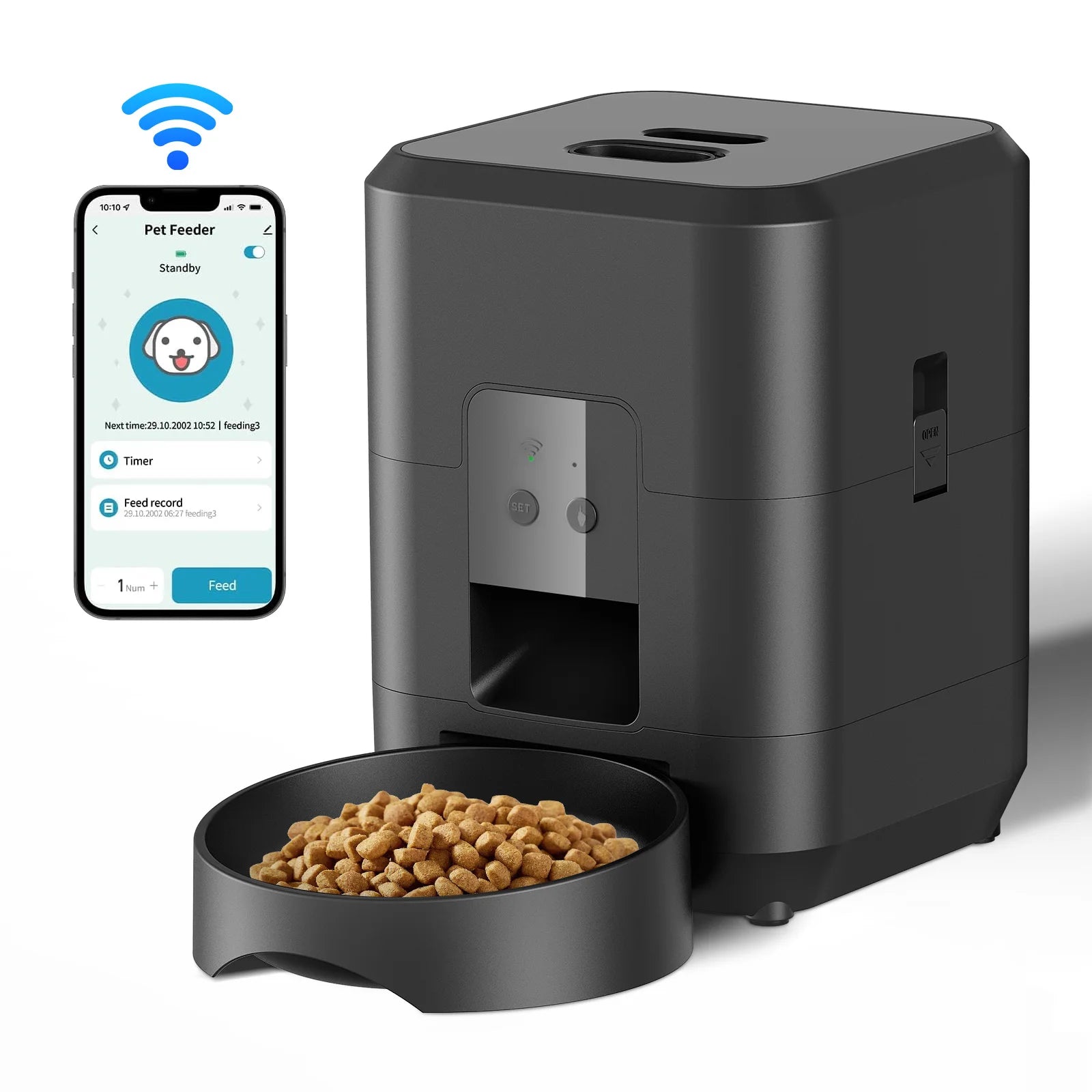 ZYfeeder Automatic Pet Feeder — Timed Portion Control Dispenser