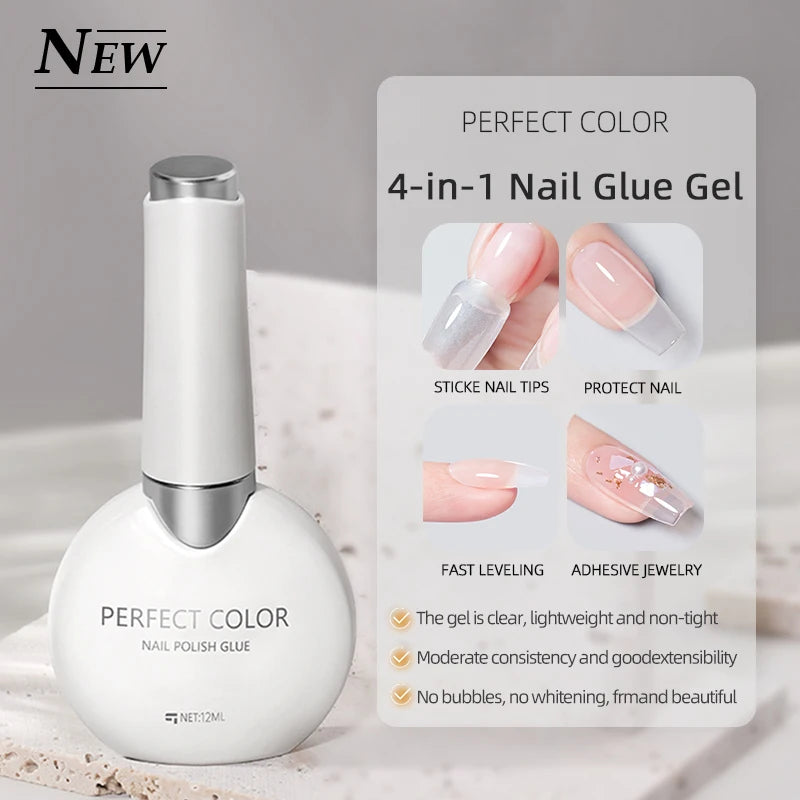 Perfect color Gel Base and Top Coat Set — High Gloss Long Lasting Finish