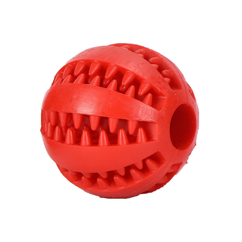 Interactive Rubber Pet Toy Ball — Durable Chew Toy & Treat Feeder
