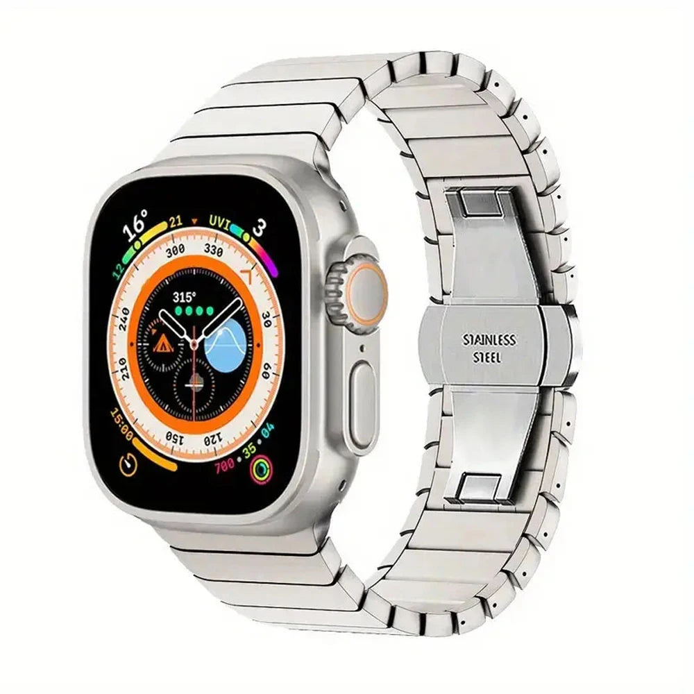 LHDWY Stainless Steel Watch Band — Elegant Bracelet Strap for Smartwatches