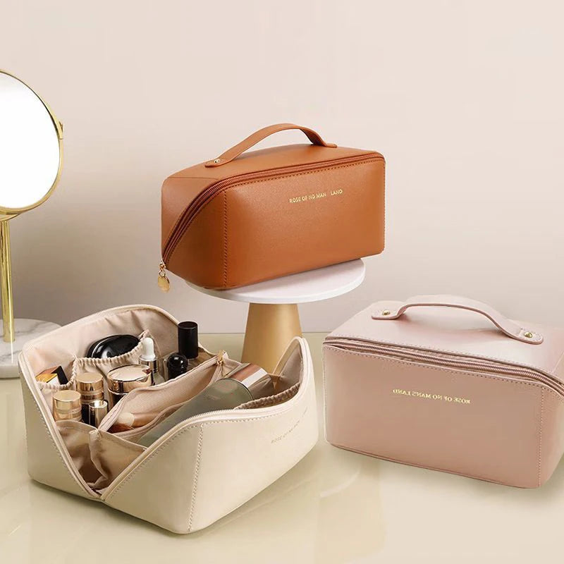 Portable Travel Cosmetic Bag — Waterproof Makeup Case & Organizer