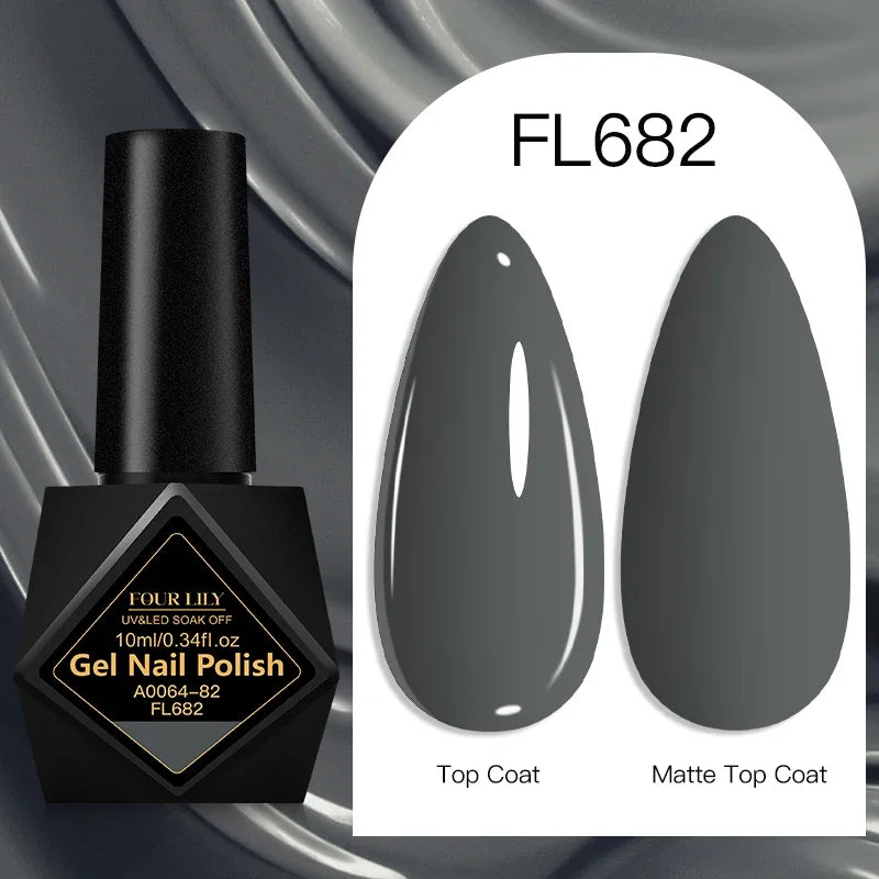 Four Lily Gel Nail Polish — Long Lasting Semi-Permanent Manicure Set