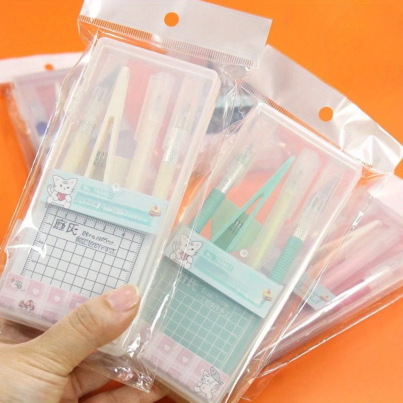 DIY Scrapbooking Tool Kit — Essential Crafting Set with Cutting Pad
