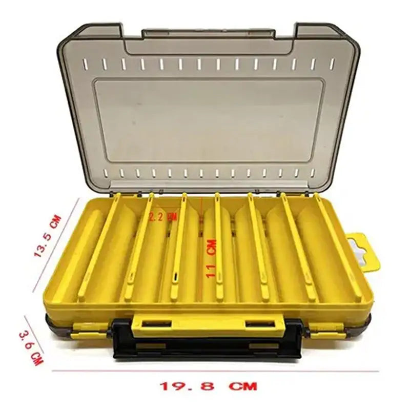 JETTING Double-Sided Compact Tackle Box — Durable Lure and Hook Organizer