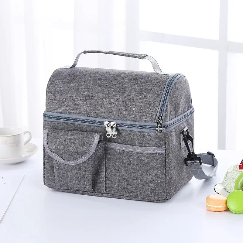 SMHXIANGQIANJIN Insulated Lunch Bag — 8L Thermal Cooler for Food & Drinks