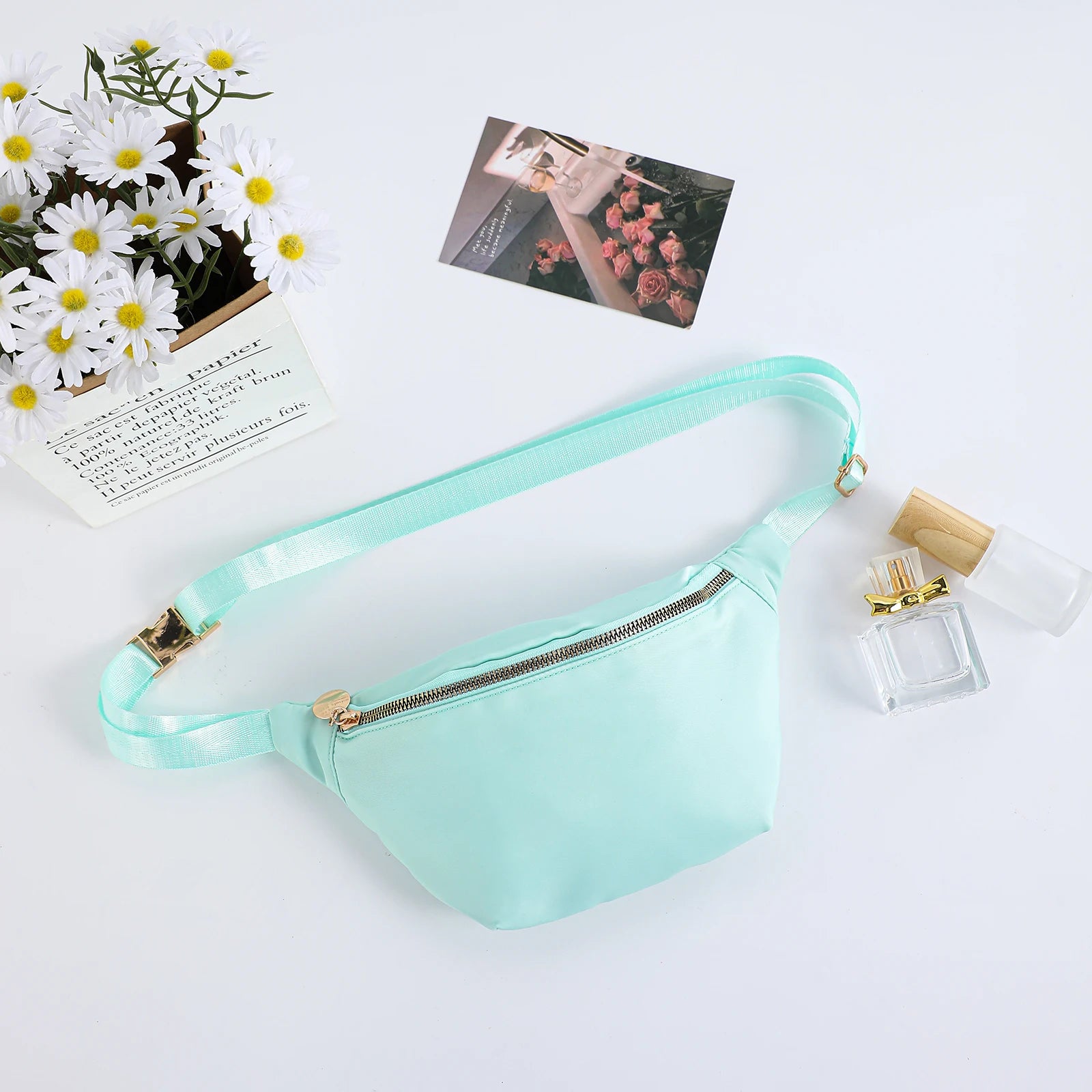 DANCURKEY Nylon Fanny Pack — Lightweight Waist Bag for Women