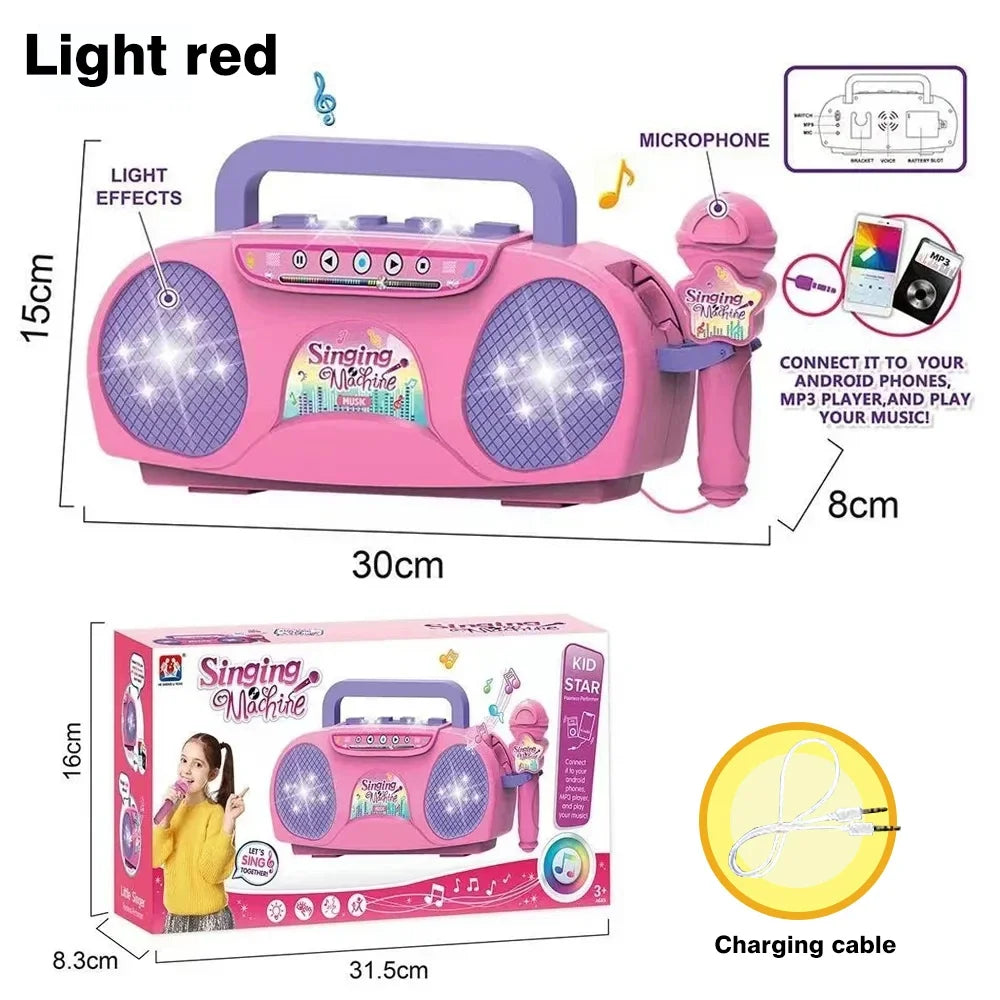 Kmoist Karaoke Microphone Machine — Light-Up Singing Toy for Kids