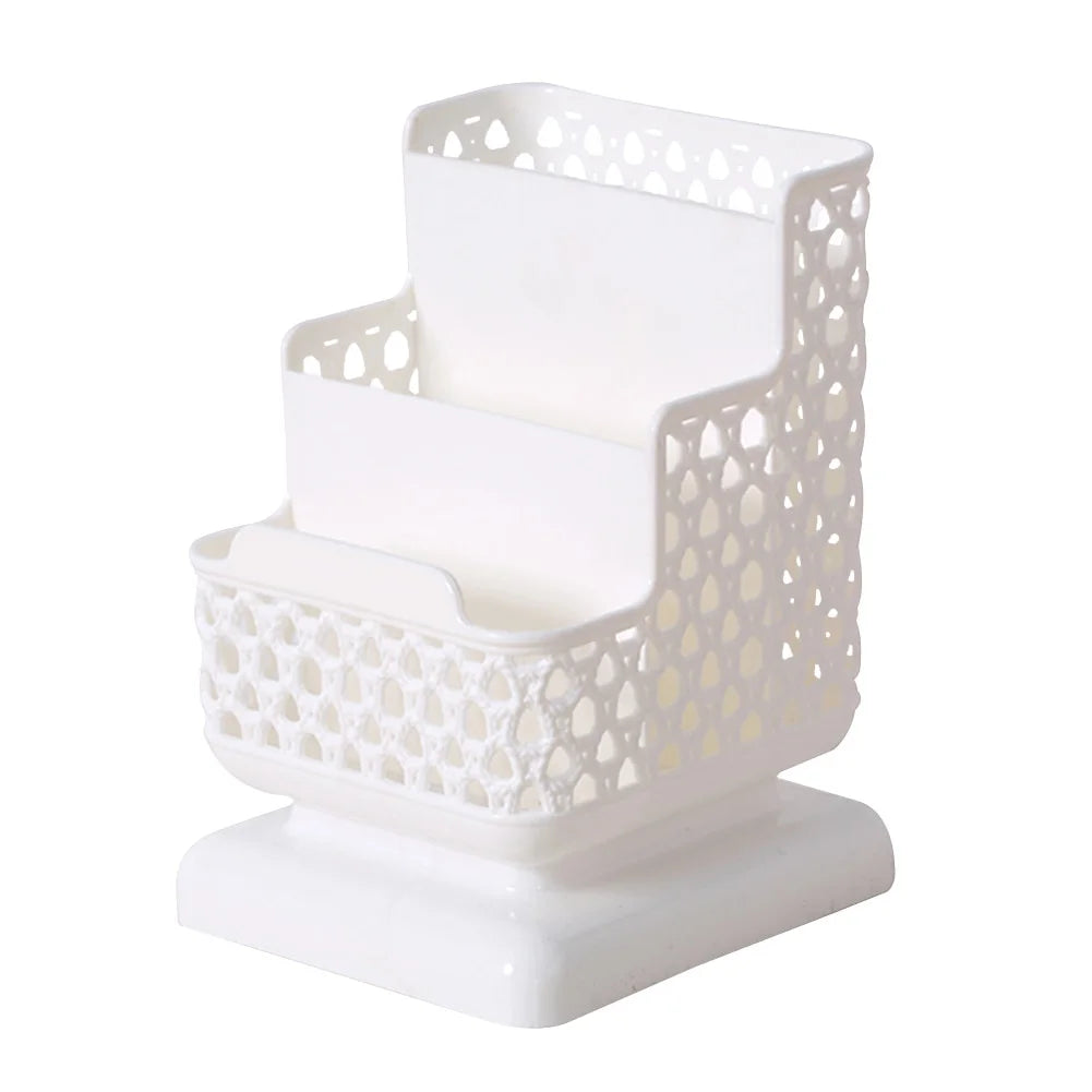 Multi-Compartment Desk Organizer — Stationery and Document Storage Stand