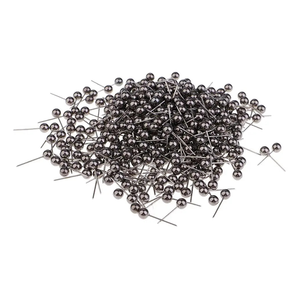 Metal Bead Head Push Pins — 400 Piece Set for Notice Boards & Crafts
