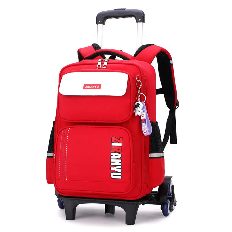 Student Rolling Backpack — Multi-Functional Trolley Bag for Primary School