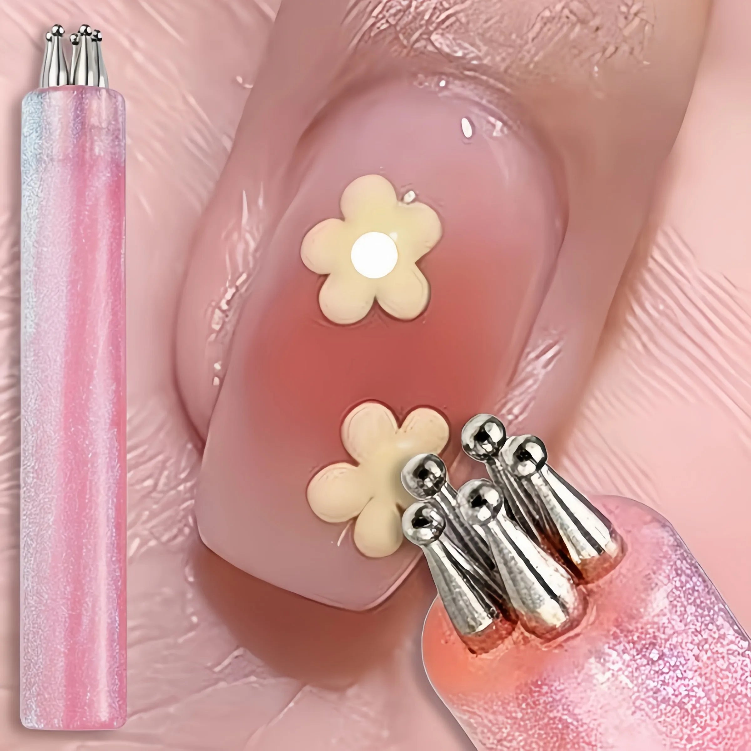 Five-Petal Flower Dotting Tool — DIY Nail Art Design Brush