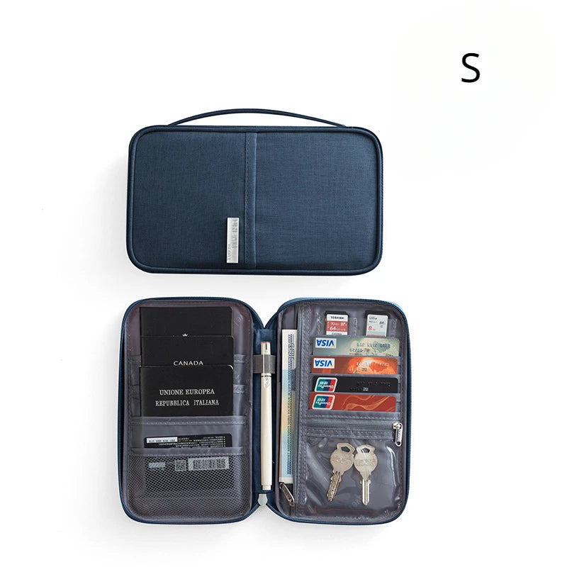 Waterproof Travel Document Organizer — Family Passport Holder & Card Case