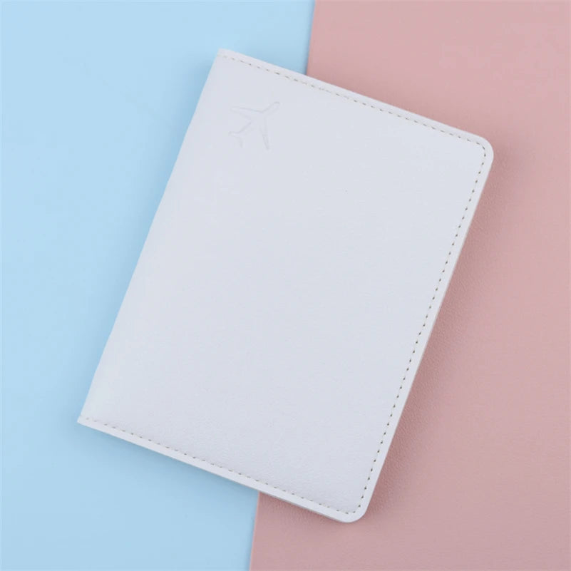 PU Leather Passport Cover — Slim Travel Wallet with Card Holders
