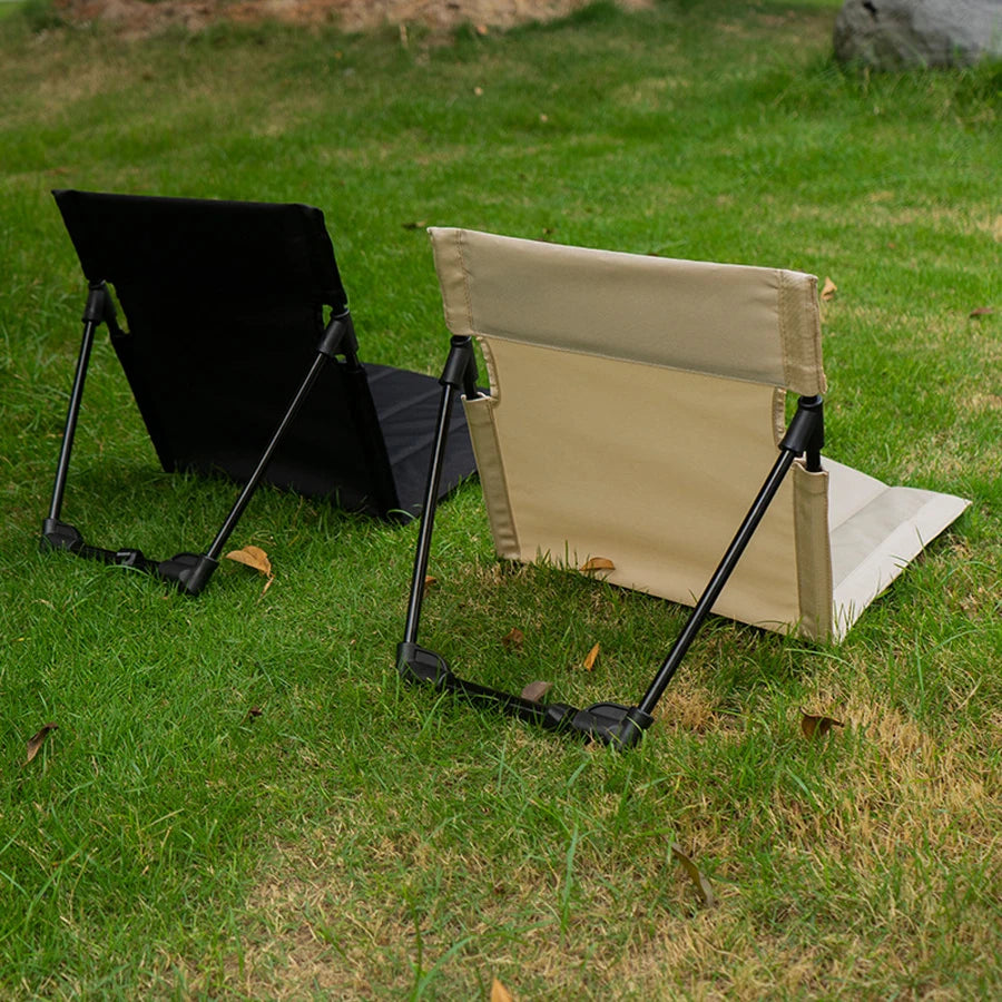 Foldable Camping Chair — Portable Outdoor Seating with Backrest
