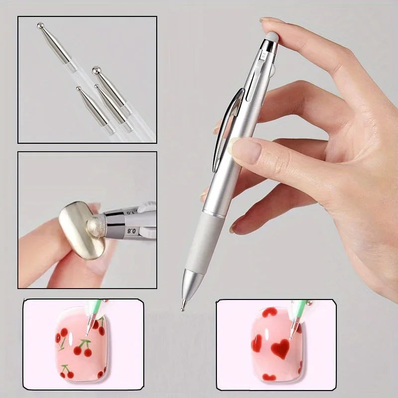 Nail Art Dotting Pen — Ballpoint Design Tool for Manicure Art