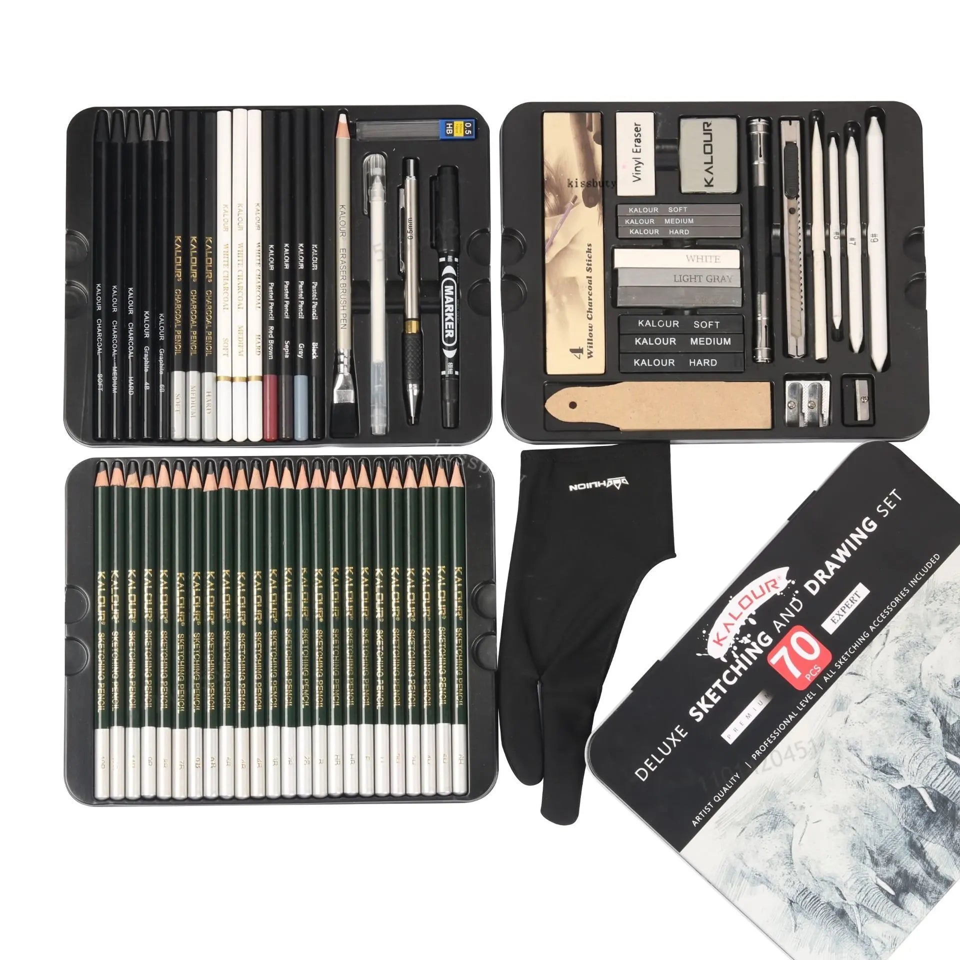 Art Supply Kit — Professional Sketch Pencil Set, kissbuty