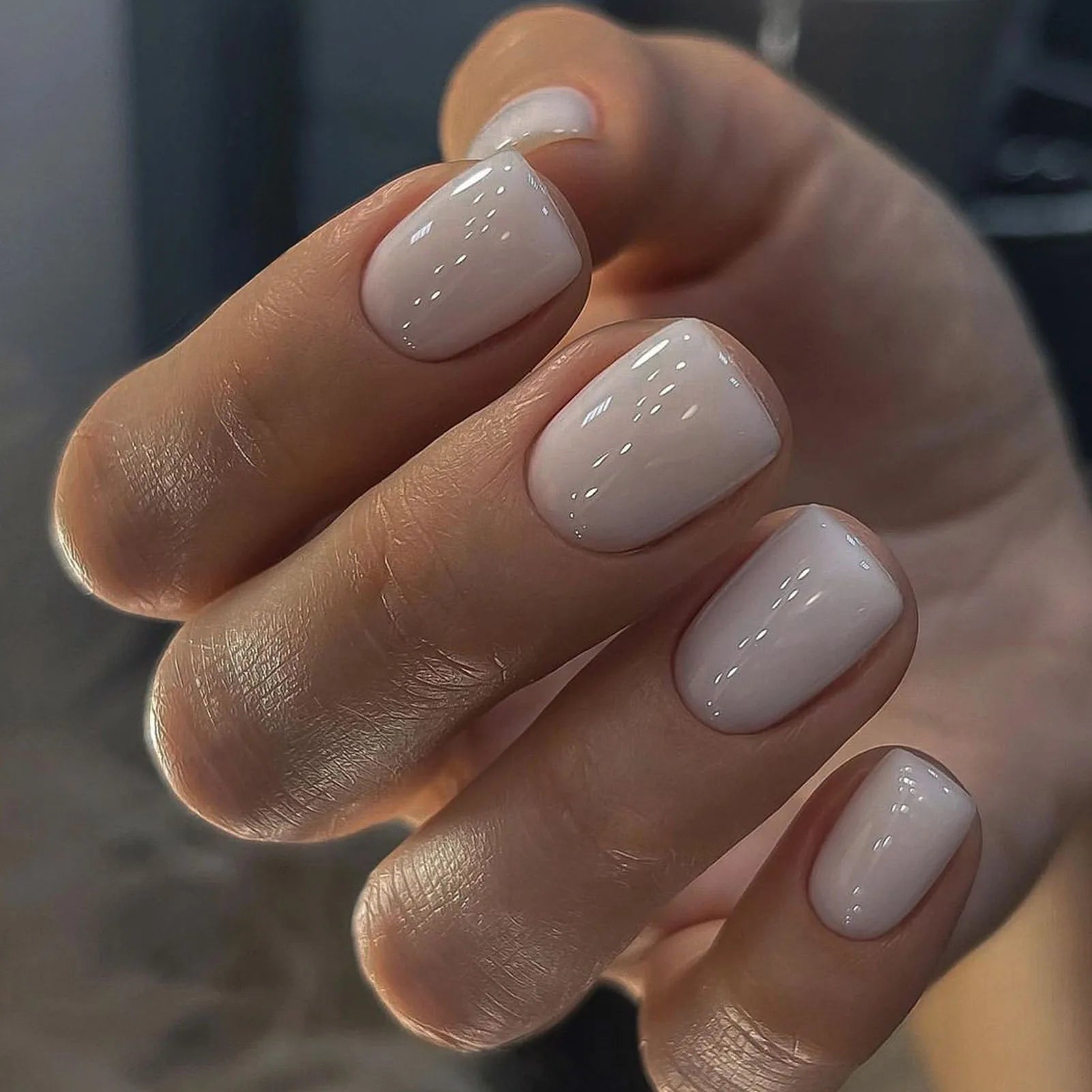 YADORNOS Solid Red Press On Nails — Long Almond Full Cover Fake Nail Set