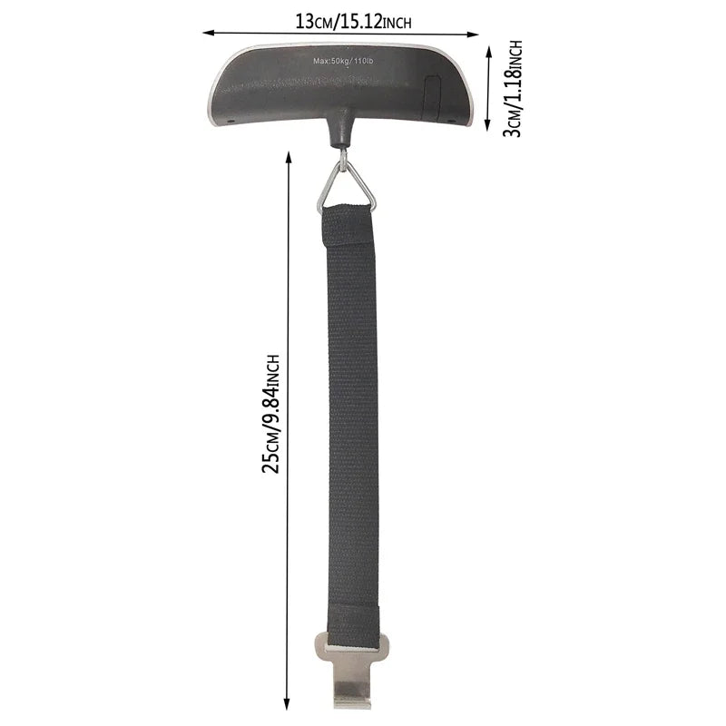 Digital Luggage Scale — Portable Hanging Suitcase Weight Tool