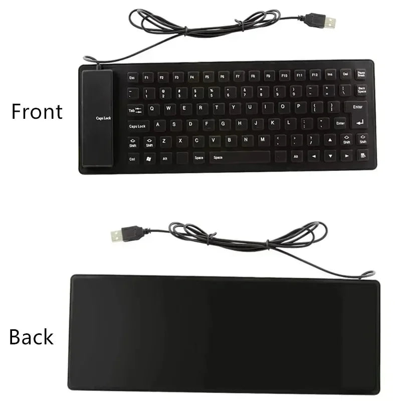 FTBTOC Portable Silicone Keyboard — Waterproof Rollup Design for Travel