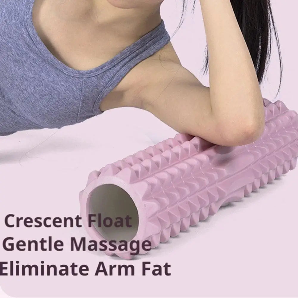 Yoga Foam Roller and Massage Block Set — Deep Tissue Muscle Relief Tool