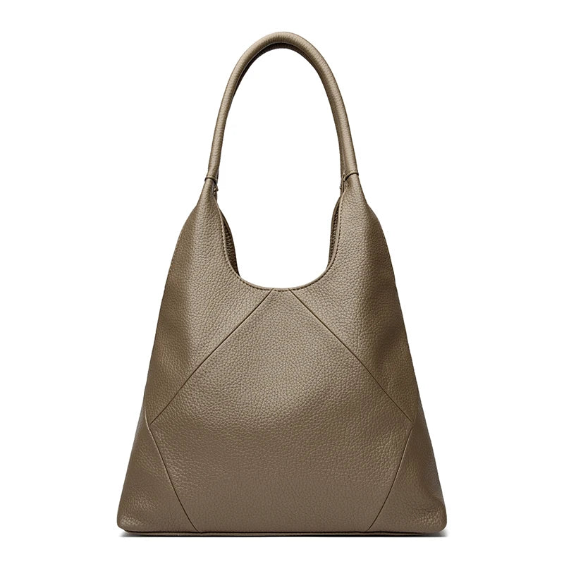 KMFFLY Leather Hobo Bag — Large Capacity Shoulder Handbag for Women