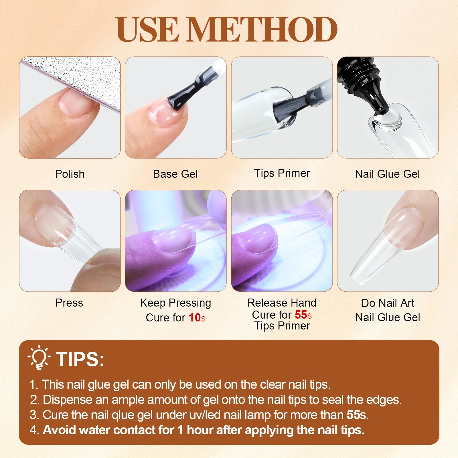 Misscheering Solid Gel Nail Glue — Strong Adhesive for Press On Nails