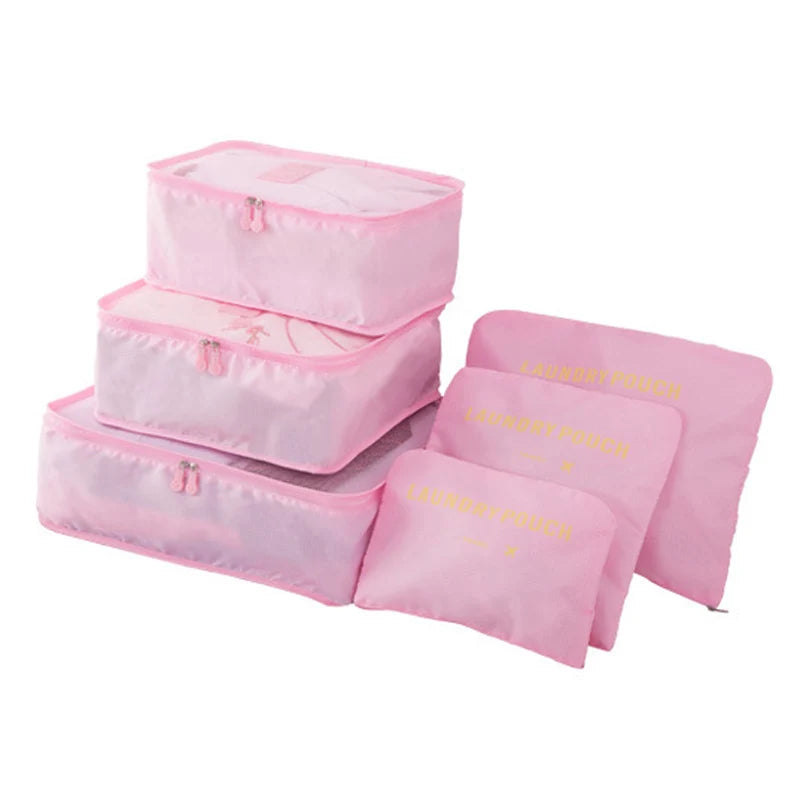 Travel Storage Bag Set — Waterproof Organizer for Cosmetics and Luggage