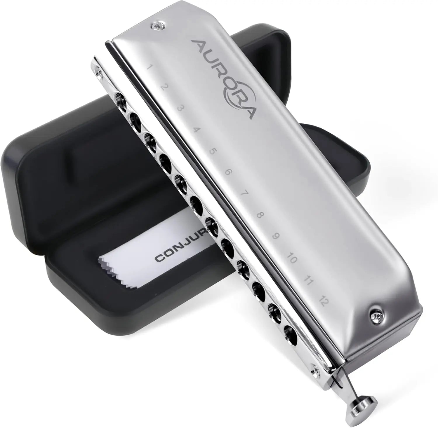 conjurer Aurora Chromatic Harmonica — 12-Hole Professional Musical Instrument
