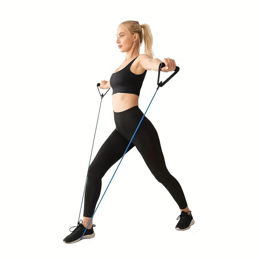 4-Level Resistance Band Set — Strength Training with Handles for Home Workouts