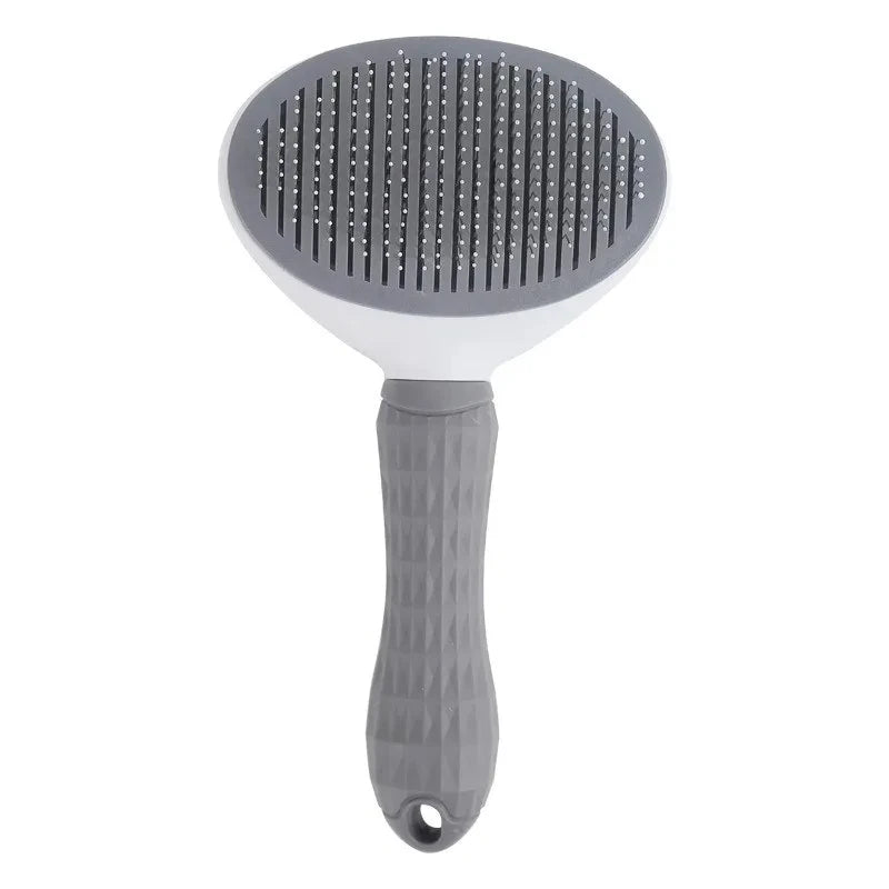 Self-Cleaning Pet Grooming Brush — De-matting Comb for Dogs and Cats