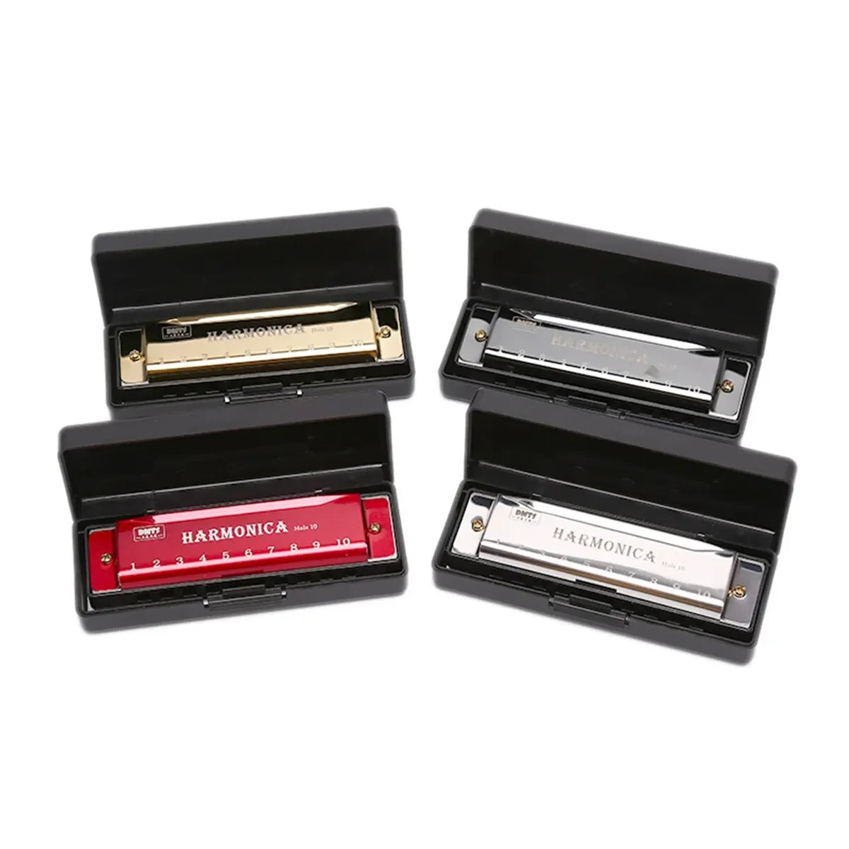 10-Hole Diatonic Harmonica — Portable Musical Instrument for Beginners