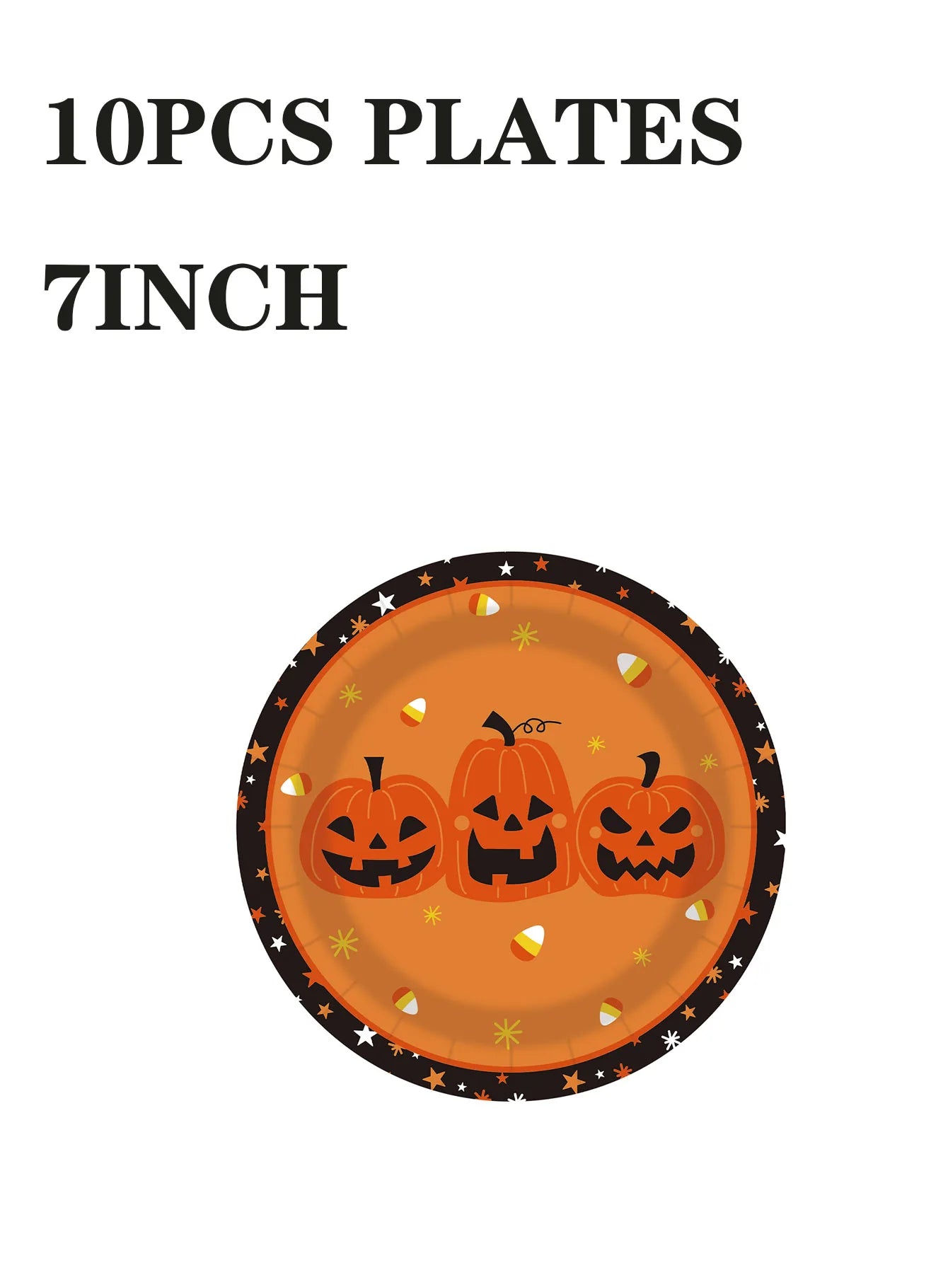Halloween Tableware Set — Pumpkin and Ghost Print Party Supplies