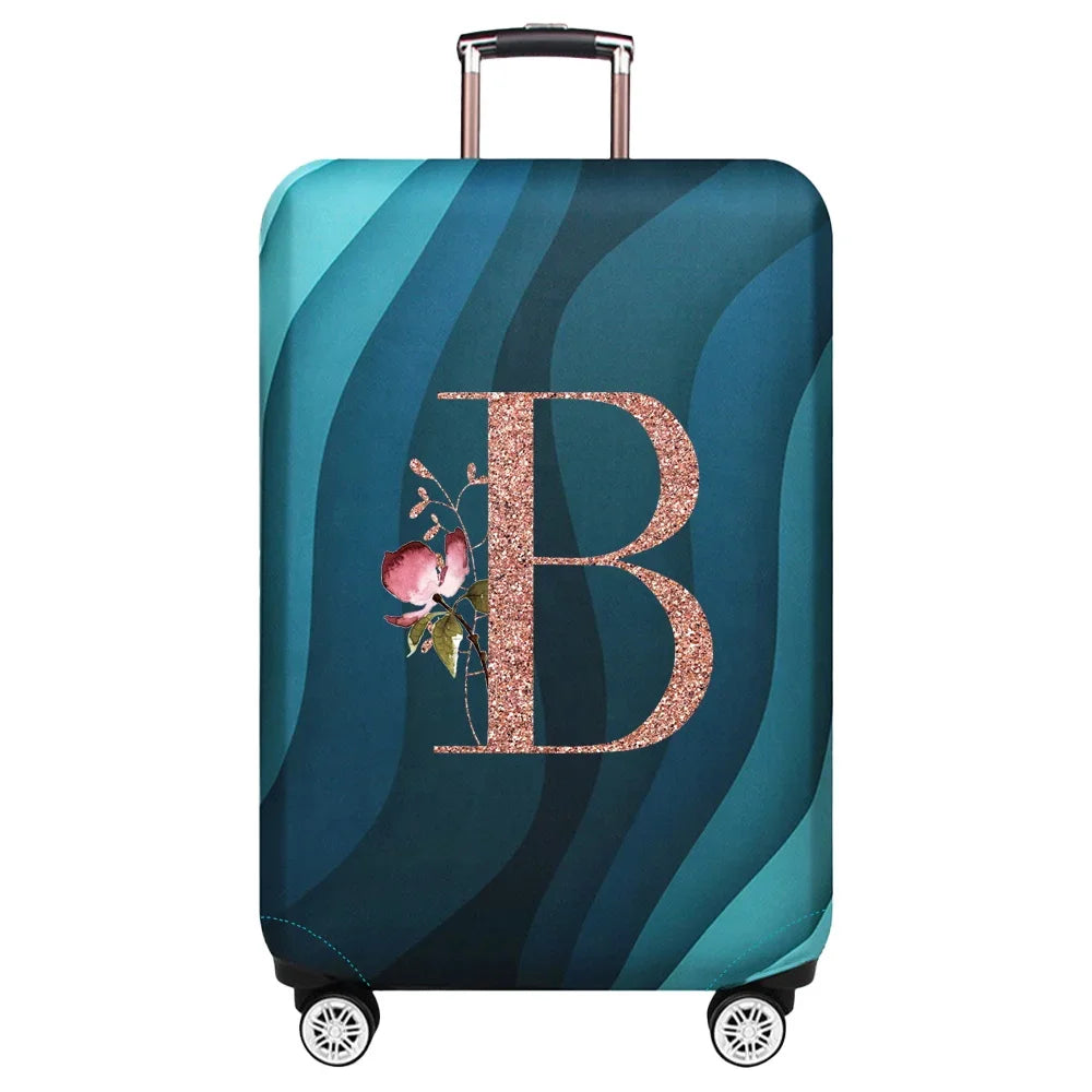 Stretch Luggage Protector Cover — Decorative Suitcase Guard for Travel