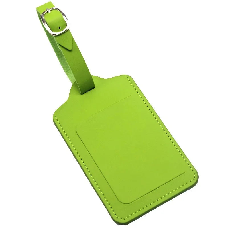 eTya Leather Luggage Tag — Durable Suitcase ID Holder for Travel