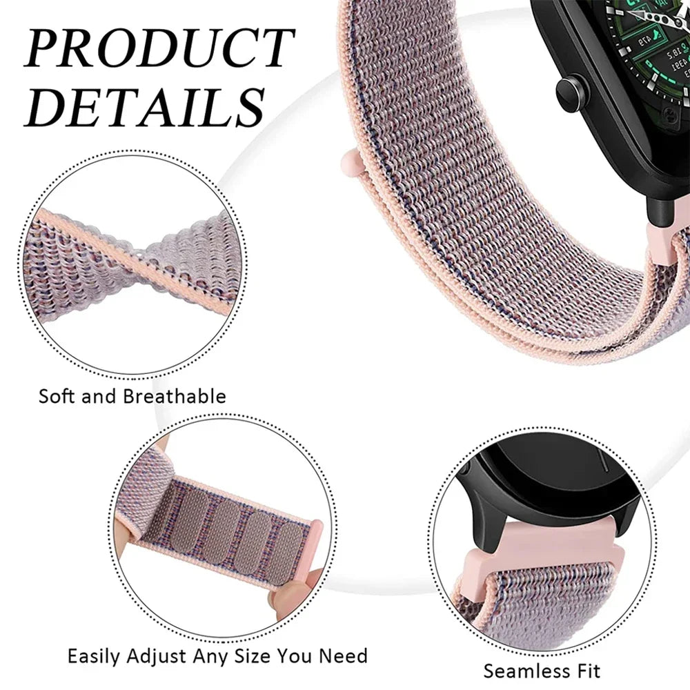 Nylon Watch Strap — Adjustable Band
