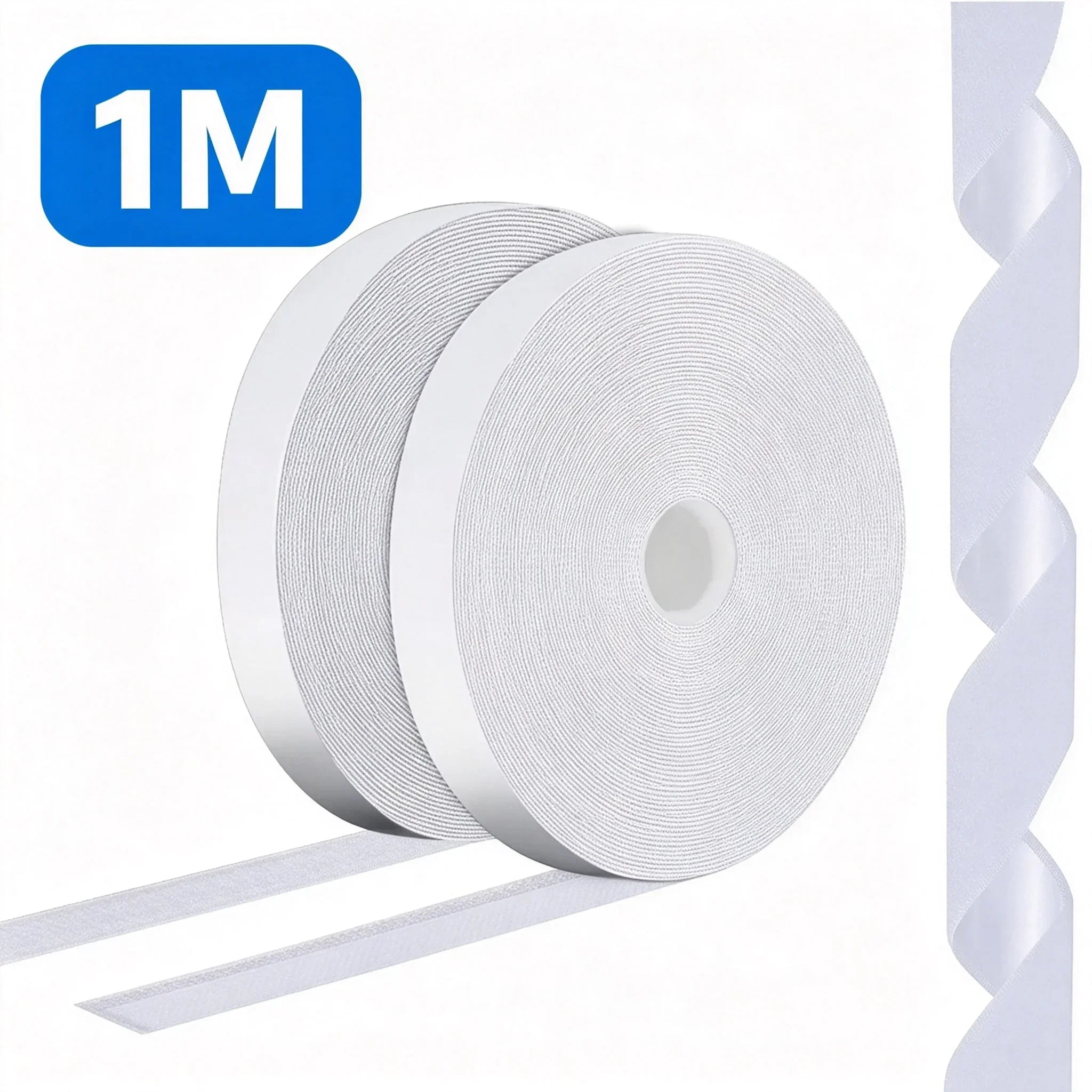 Self-Adhesive Hook and Loop Fastener Roll — Versatile Double-Sided Magic Tape